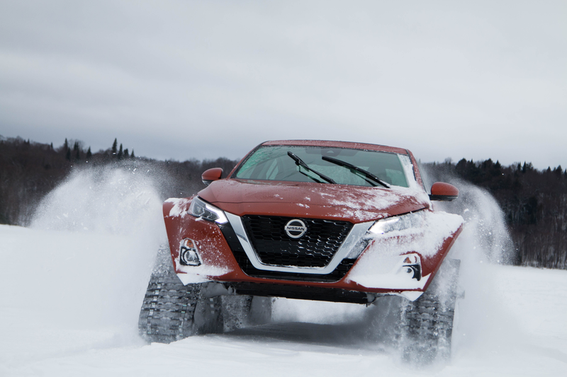 Illustration for article titled I Guess Nissan is Doing the Tracks Instead of Wheels Thing Again
